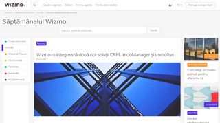 
                            4. Wizmo.ro integrează două noi soluții CRM: ImobManager și Immoflux