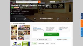 
                            11. Wiztoonz College Of Media And Design, Jp Nagar - Wiztoonz College ...