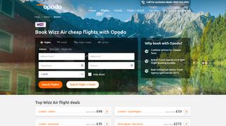 
                            13. Wizz Air cheap flights from £43 - Book tickets now on Opodo