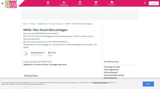 
                            4. WKW / Wer-Kennt-Wen einloggen | NetMoms.de