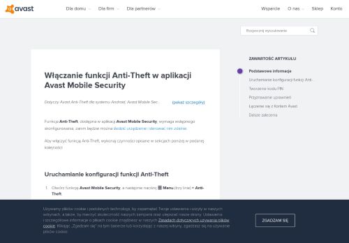 
                            3. Włączanie funkcji Anti-Theft w aplikacji Avast Mobile Security ...