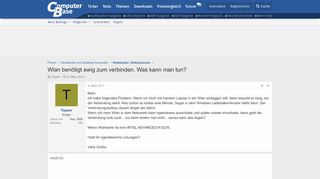
                            5. Wlan benötigt ewig zum verbinden. Was kann man tun? | ComputerBase ...