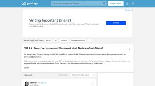 
                            6. WLAN: Benutzername und Passwort statt Netzwerkschlüssel (xp ...