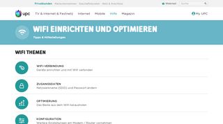 
                            2. WLAN einrichten & optimieren | Tipps | UPC