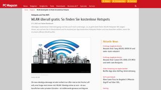 
                            8. WLAN gratis: So finden Sie kostenlose WiFi-Hotspots - PC Magazin