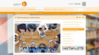 
                            8. WLAN-Hotspot für mobile Geräte | Stadtbibliothek