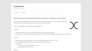 
                            5. WLAN Hotspot mit Chillispot(DD-WRT), Freeradius und MySQL ...