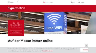 
                            3. WLAN - Hypermotion - Messe Frankfurt