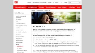 
                            9. WLAN im ICE: So nutzen Sie das Internet im Zug - Deutsche Bahn