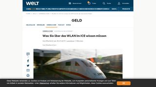 
                            8. WLAN im ICE: So nutzen Sie WIFIonICE der Deutschen Bahn - WELT