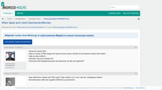 
                            11. Wlan lässt sich nicht löschen/entfernen - Samsung Galaxy S3 (I9300 ...