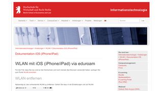 
                            9. WLAN mit iOS via eduroam - Informationstechnologie - HWR Berlin