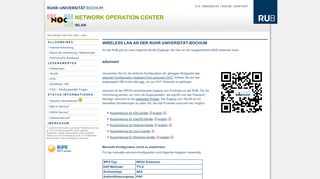 
                            8. wlan [Network Operation Center] - RUB NOC - an der Ruhr-Universität ...
