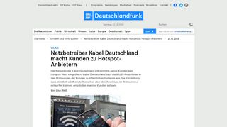 
                            10. WLAN - Netzbetreiber Kabel Deutschland macht Kunden zu Hotspot ...