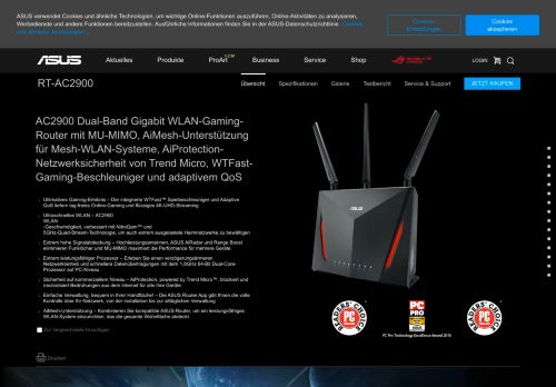 
                            5. WLAN & Netzwerk RT-AC2900 | ASUS