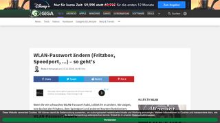 
                            9. WLAN-Passwort ändern (Fritzbox, Speedport, …) – so geht's – GIGA