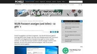 
                            8. WLAN-Passwort anzeigen (und teilen) - so geht´s - PC-WELT