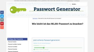 
                            7. WLAN-Passwort knacken: Wie geht das? ¦ passwort-generator.com