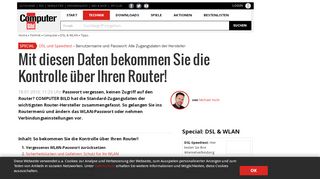 
                            1. WLAN-Passwort über das Router-Menü ändern - COMPUTER BILD