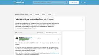 
                            8. WLAN Probleme im Krankenhaus mit iPhone? (Computer, Internet ...