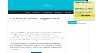 
                            5. WLAN-Profile unter Windows 10 anzeigen und löschen - TASTE-OF-IT