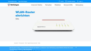 
                            4. WLAN-Router anschließen VDSL - NetCologne