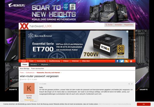 
                            3. wlan-router passwort vergessen - Forum de Luxx