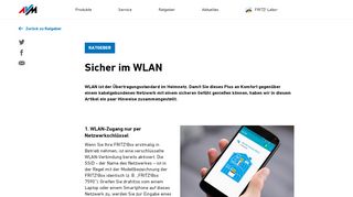 
                            1. WLAN – Sicherer Netzwerkschlüssel | AVM Deutschland