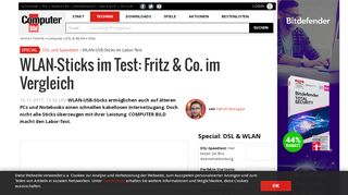 
                            12. WLAN-Sticks im Test: Fritz & Co. im Vergleich - COMPUTER BILD