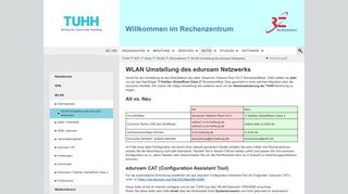 
                            9. WLAN Umstellung des eduroam Netzwerks | RZT - TUHH