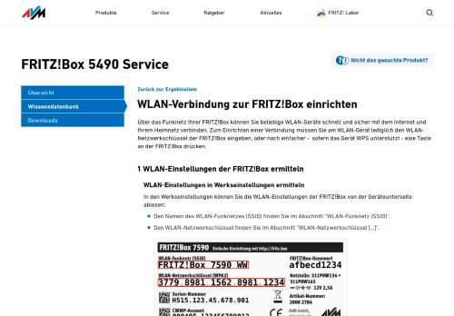 
                            4. WLAN-Verbindung zur FRITZ!Box einrichten | FRITZ!Box 5490 | AVM ...