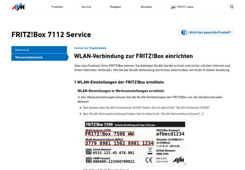 
                            2. WLAN-Verbindung zur FRITZ!Box einrichten | FRITZ!Box 7112 | AVM ...