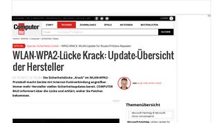 
                            12. WLAN-WPA2-Sicherheitslücke: Update wegen Krack nötig ...