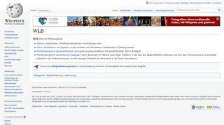 
                            9. WLB – Wikipedia