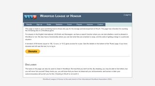 
                            7. WLoH Improve - Wordfeud League of Honour
