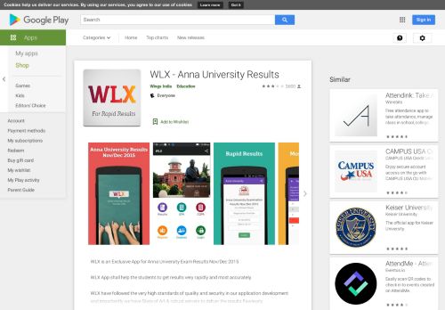 
                            10. WLX - Anna University Results - Apps on Google Play