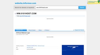 
                            11. wm.0101host.com at WI. 0101host Webmail Login - Website Informer