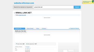 
                            10. wmail.link.net at Website Informer. Webmail. Visit Wmail Link.