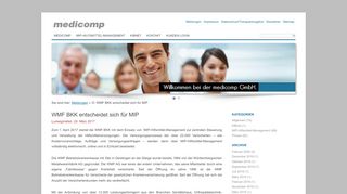 
                            12. WMF BKK entscheidet sich für MIP | medicomp - medicomp GmbH