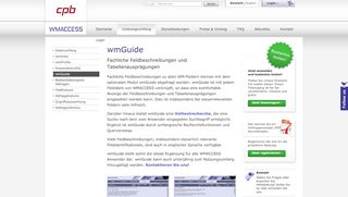 
                            13. wmGuide - Fachliche Feldbeschreibungen und ... - wmaccess