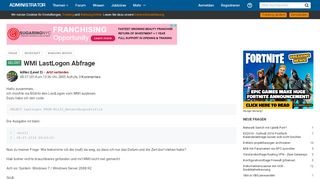 
                            5. WMI LastLogon Abfrage - Administrator