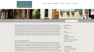 
                            11. WMS Asset Acquisition & Management