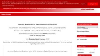 
                            4. WMV-Dresden Ersatzteile-Elektrowerkzeuge, Motoren, Gartengeräte