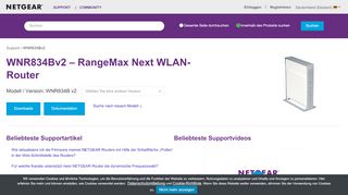 
                            2. WNR834Bv2 | RangeMax Next Wireless N Router | NETGEAR Support