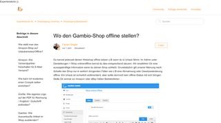 
                            5. Wo den Gambio-Shop offline stellen? – Expertiserocks SL