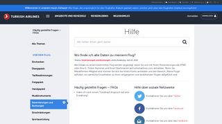 
                            3. Wo finde ich alle Daten zu meinem Flug? | Häufig ... - Turkish Airlines
