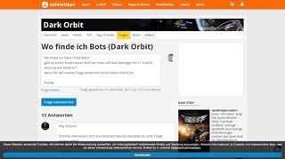 
                            6. Wo finde ich Bots: Dark Orbit - Spieletipps
