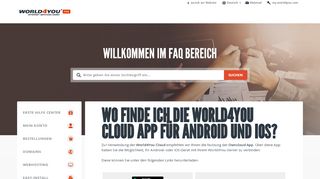 
                            8. Wo finde ich die World4You Cloud App für Android und iOS?