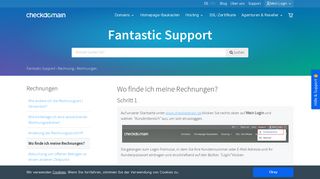 
                            2. Wo finde ich meine Rechnungen? - Fantastic Support - checkdomain