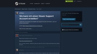 
                            7. Wo kann ich einen Steam Support Account erstellen? :: Deutsches ...